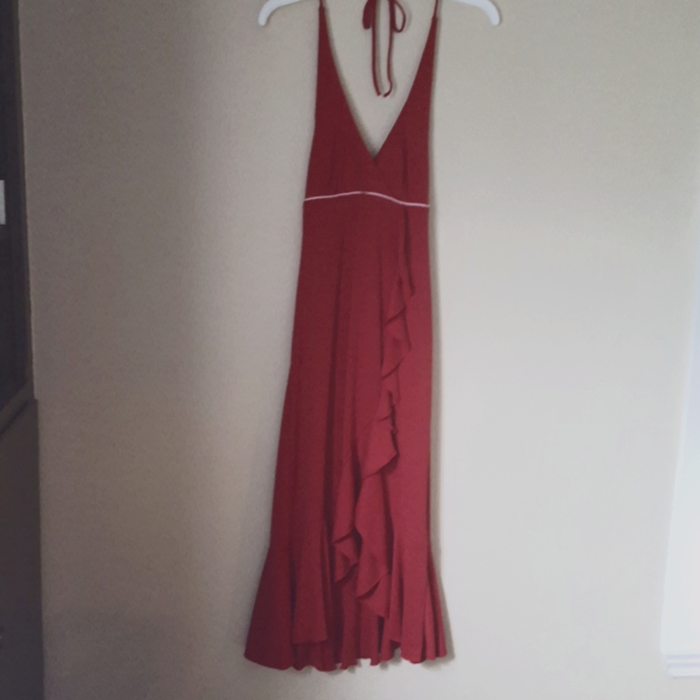 New City Triangles junior party dress red sz S